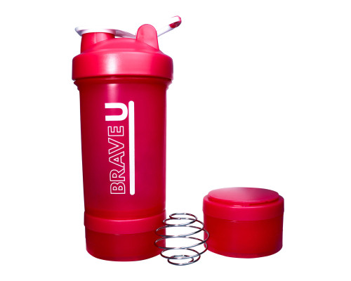 Shaker with containers 3 in 1 - 600ml Pink