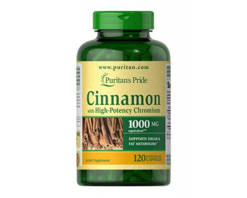 Cinnamon Complex with High Potency Chromium -120 caps