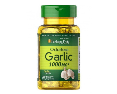 Odorless Garlic 1000 mg - 100 Softgels