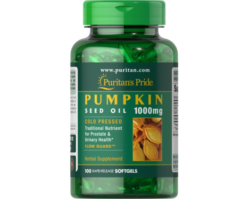Pumpkin Seed Oil 1,000 mg - 100 Softgels