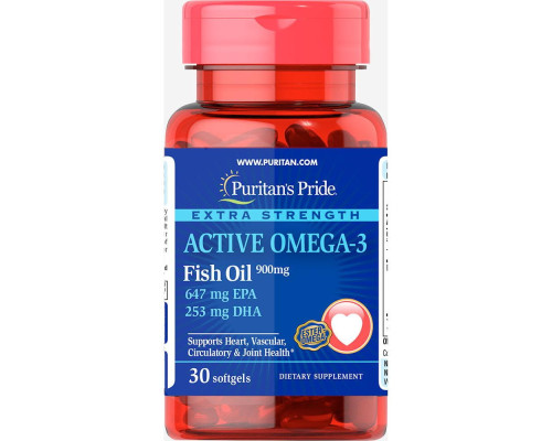 Active Omega-3 Extra Strength 900mg - 30 softgels