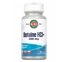 Бетаїн HCl Plus Betaine HCl Plus 250mg - 100 tabs
