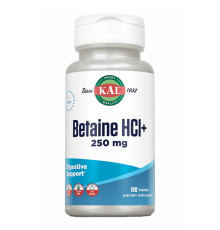 Бетаїн HCl Plus Betaine HCl Plus 250mg - 100 tabs