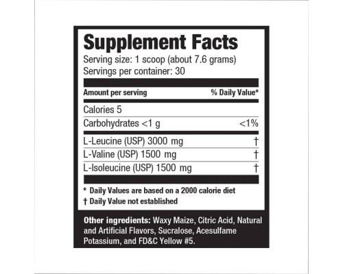 BCAA Powder 12000 - 228g Blue Raspberry
