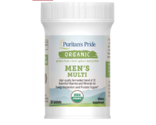 Organic Men`s Multi - 30 Tablets