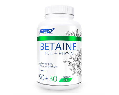 Betaine HCL+Pepsin - 120caps