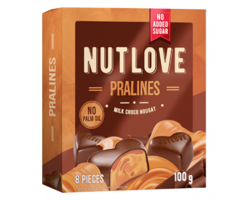 Nutlove Pralines - 100g Milk Chocolate Nufat