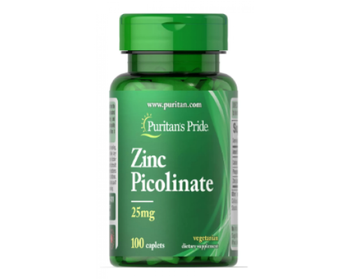 Zinc Picolinate 25 mg - 100 Caplets