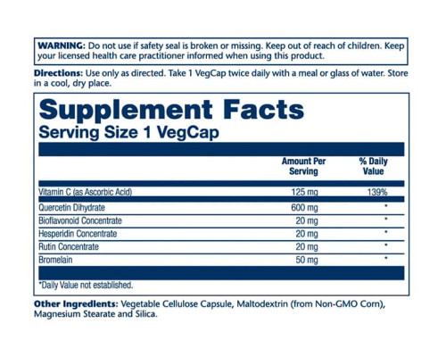 Кверцетин мега Mega Quercetin 600mg - 60 vcaps