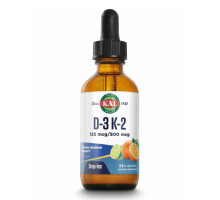 Вітамін Д3 К2 рідкий з цитрусами  D3 K2 DropIns 125mcg - 2 oz Citrus