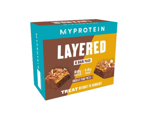 Layered Bar - 12x60g Chocolate Peanut Pretzel