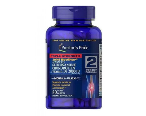 Triple Strength Glucosamine Chondroitin with Vitamin D3 - 80tabs