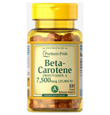 Beta-Carotene 25000 IU - 100 Softgels