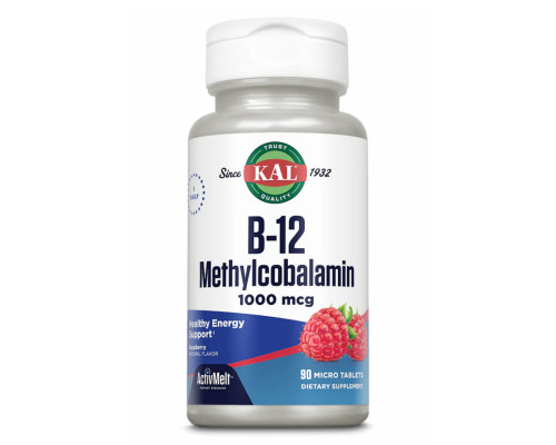 B12 Купити B12 Метилкобаламін ягодаMethylcobalamin 1000mcg - 60 tabs Berry