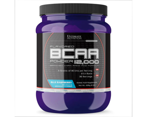BCAA Powder 12000 - 228g Blue Raspberry