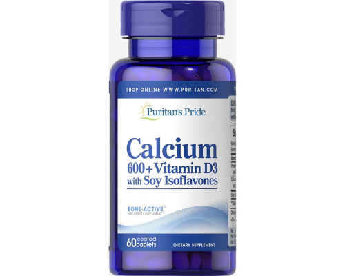 Calcium Carbonate 600 mg + Vitamin D 125 IU - 60 Caplets