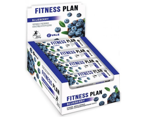 Fitness Plan Muesli Bar - 30x25g Bluberry