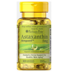 Natural Astaxanthin 5 mg - 30 Softgels