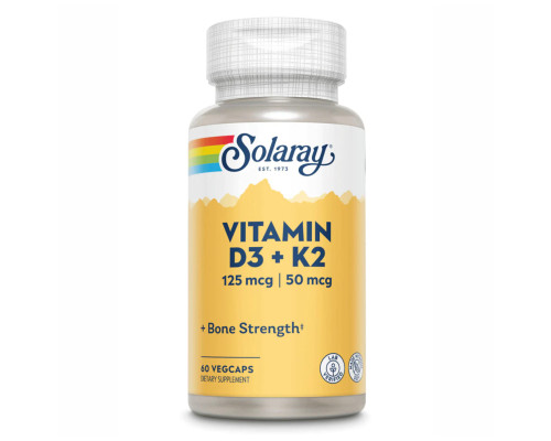Vitamin D3 + K2 5000IU - 60 vcaps