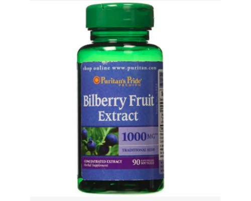Bilberry 4:1 Extract 1000 mg - 90 softgels