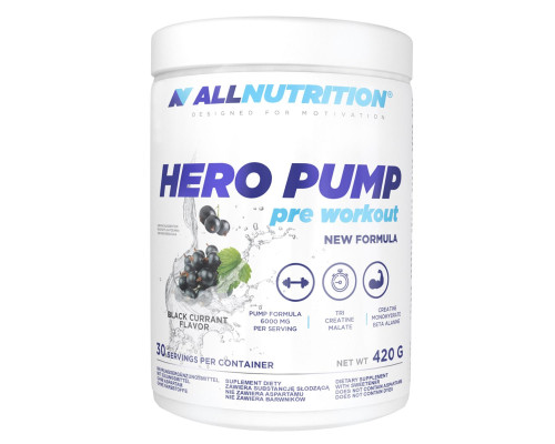Hero Pump Pre Workout - 420g Strawberry