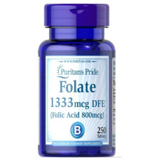 Folate 1333mcg DFE (Folic Acid 800 mcg) - 250 tabs
