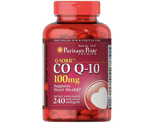 Q-SORB Co Q-10 100 mg - 240 Rapid Release Softgels
