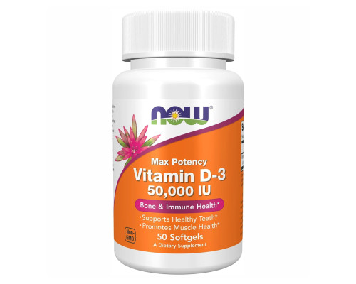 Vitamin D-3 50,000 IU - 50 softgels