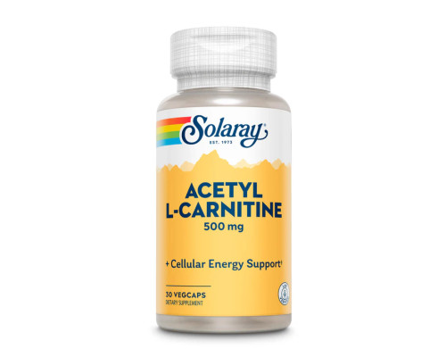  Ацетил L-карнітин Acetyl L-Carnitine 500mg - 30 vcaps
