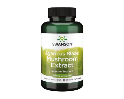 Agaricus Blazei Mushroom Extract 500mg - 90 vcaps