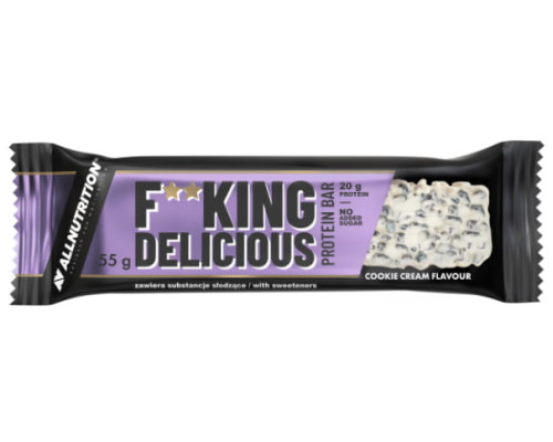 F**king delicious Protein Bar - 55g White Chocolate Cookies cream (Поштучно)