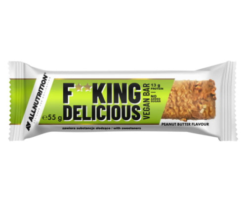 F**king delicious Vegan Bar - 15x55g Peanut Butter