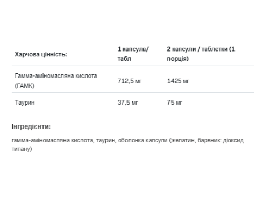 GABA -120 cap