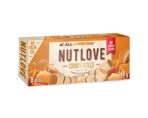 NutLove Crispy Rolls - 140g With Salted Caramel Filling