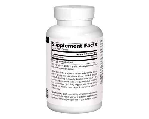 Альфа-ліпоєва кислота 600 мг (Alpha Lipoic Acid) – 30 капсул