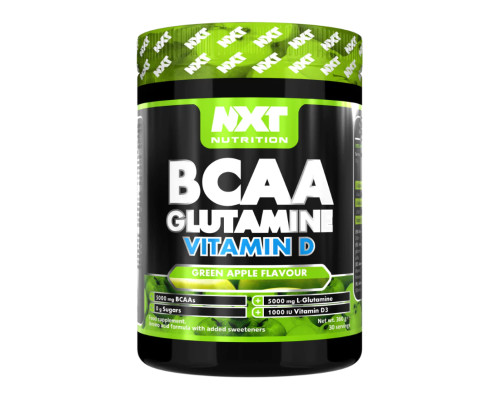 BCAA Glutamine Vitamin D3 - 360g Green Apple