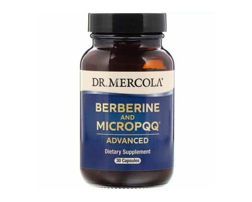 Берберин і мікроPQQ, Berberine and MicroPQQ, Dr. Mercola, 30 капсул