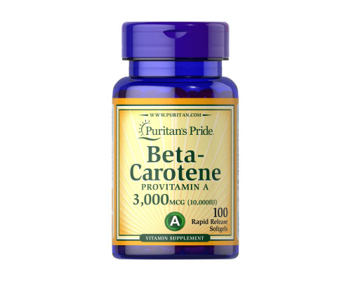 Beta-Carotene 10000 IU - 100 softgels