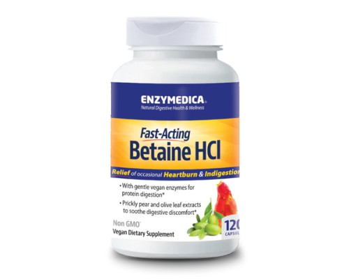 Betaine HCI 600mg - 120 caps