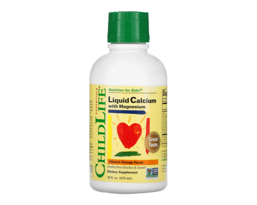 Calcium with Magnesium Liquid - 473 ml Orange