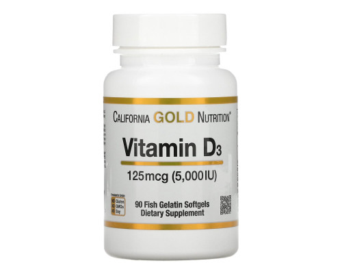 Vitamin D3 125mcg(5000IU) - 90soft