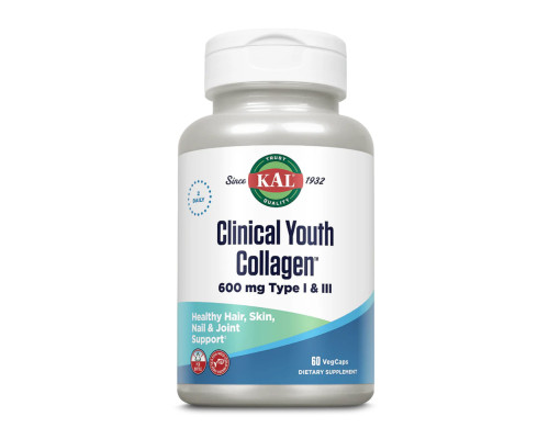 Колаген Морський Clinical Youth Collagen I&III 600mg - 60 vcaps