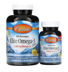 Омега-3 Елит Elite Omega-3 Gems - 90+30 softgels