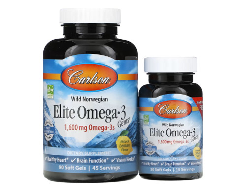 Омега-3 Елит Elite Omega-3 Gems - 90+30 softgels
