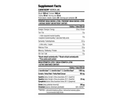 Carnitherm - 1000ml Ice Tea Lemon