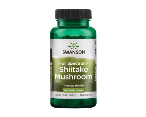 Full Spectrum Shiitake Mushroom 500mg - 60 caps