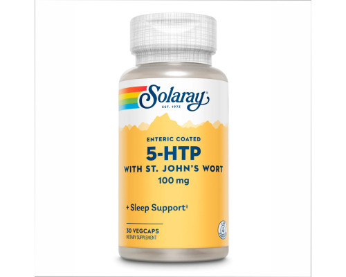 5-HTP и зверобой Guaranteed Potency 5-HTP + St. John's 100mg - 30 vcaps