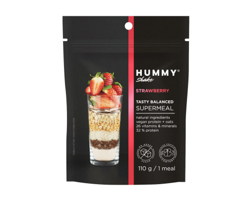 Hummy Shake Tasty Balanced Supermeal - 110g Strawberry