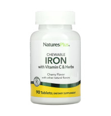 Залізо хелатне з вітаміном С Iron 27 mg with Vitamin C Herbs - 90 tabs