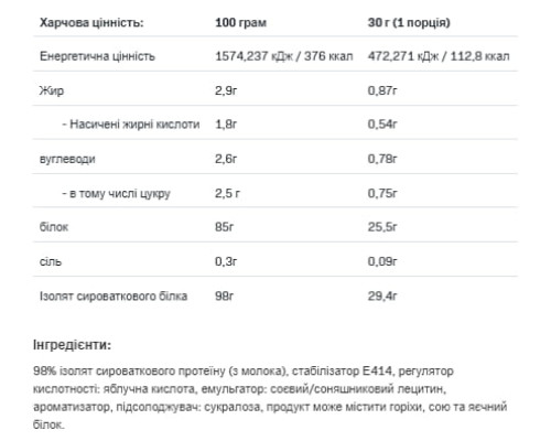 Isolate Protein - 2000g Strawberry